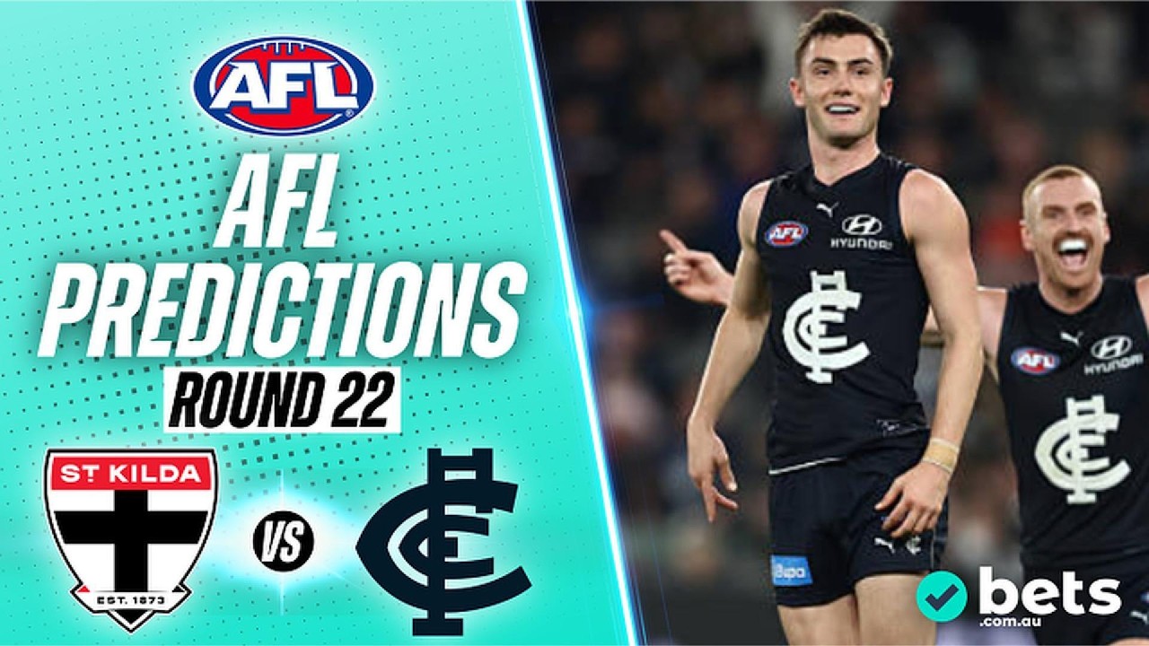 St Kilda vs Carlton Tips & Predictions | AFL Round 22 2026