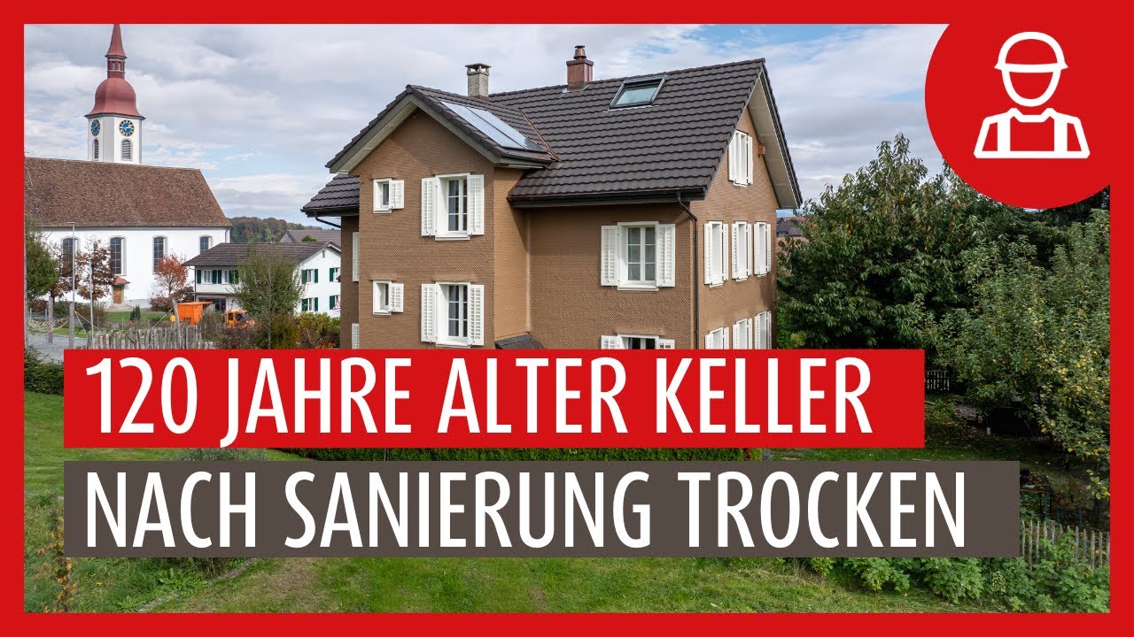 Ehemaliges Kaplanhaus wird saniert | ISOTEC Innenabdichtung und Innendämmung in Auw im Aargau