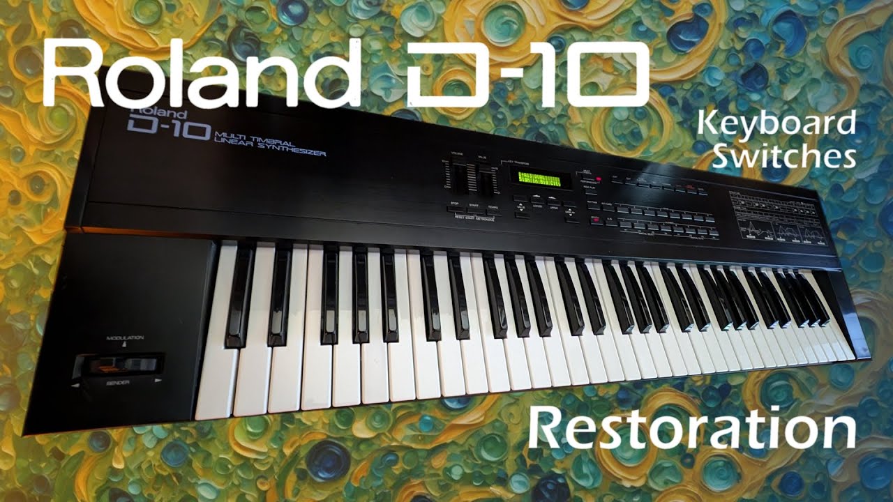 Roland D10 — Часть 1 — Восстановление клавиатуры и переключателей