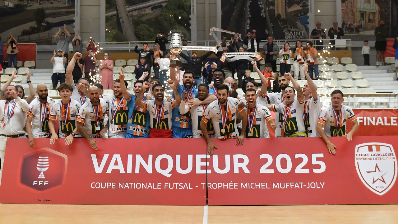 Finale Coupe Nationale : Laval s'impose face au Sporting Paris (2-1)