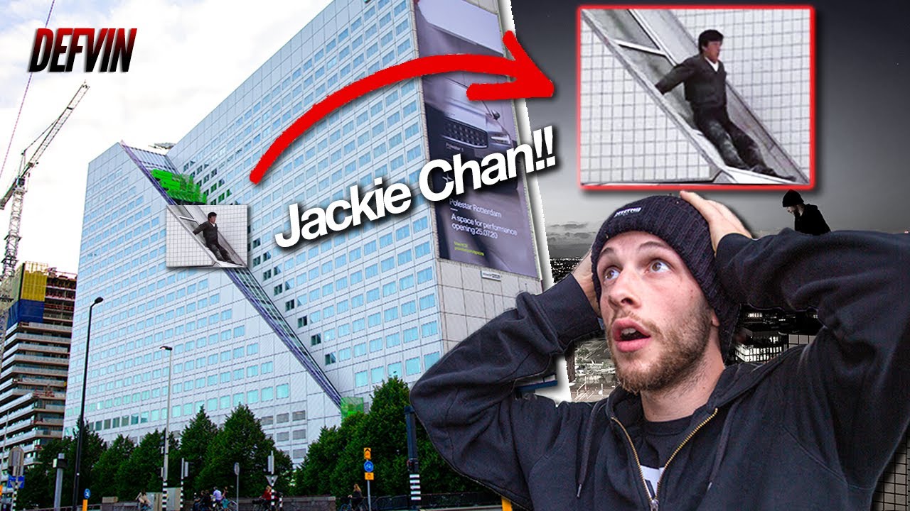 SLIDING off the FAMOUS JACKIE CHAN building!