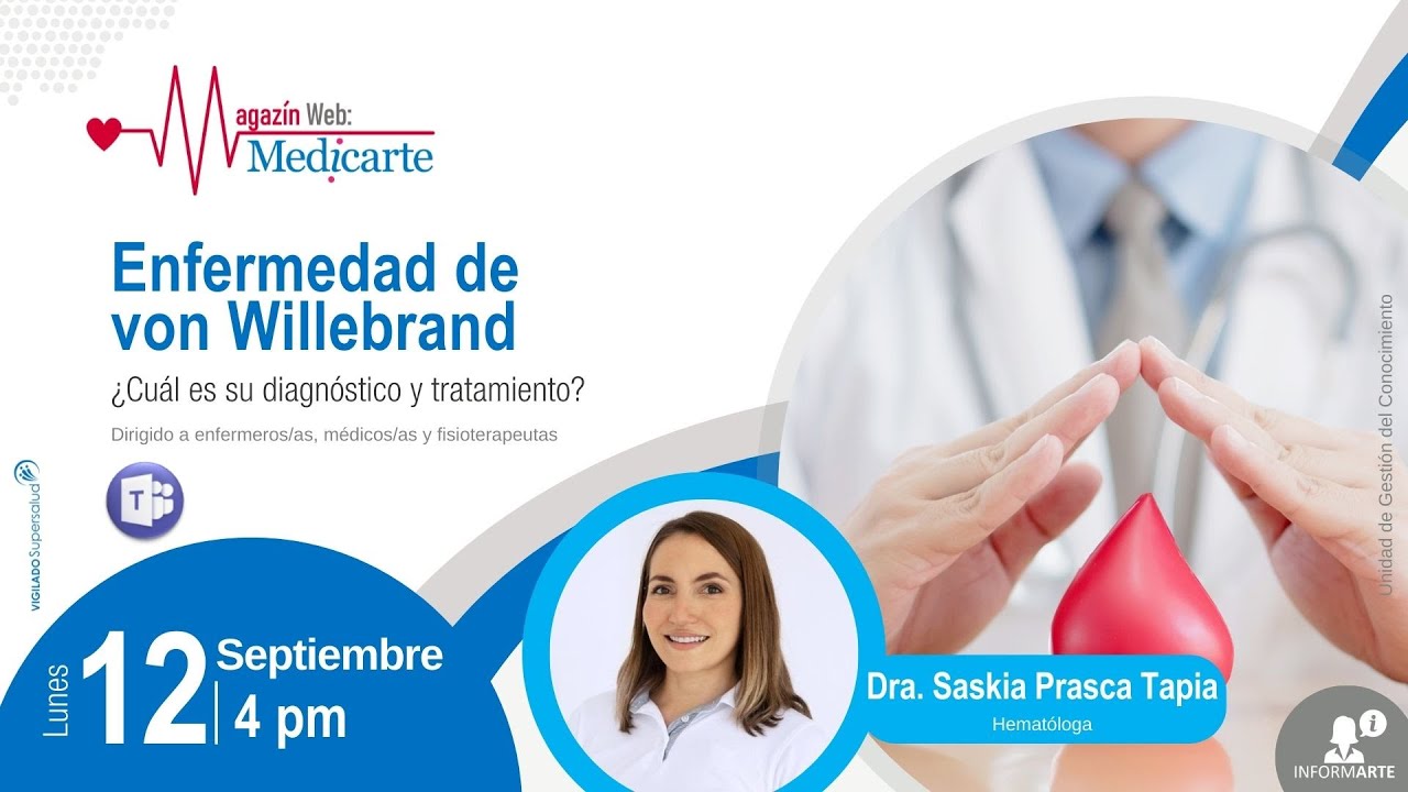 Enfermedad de von Willebrand, ¿Cuál es su diagnóstico y tratamiento?