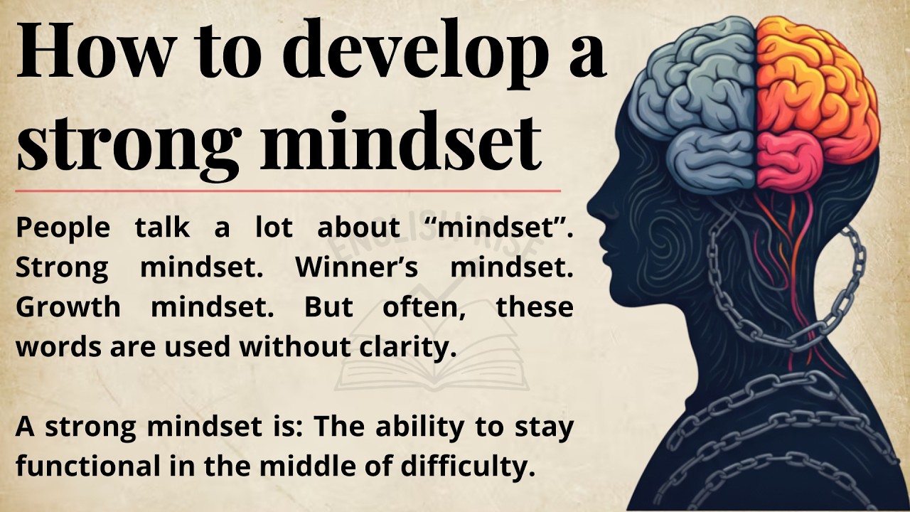 How to develop a strong mindset || Improve Your English Fluency || Graded Reader