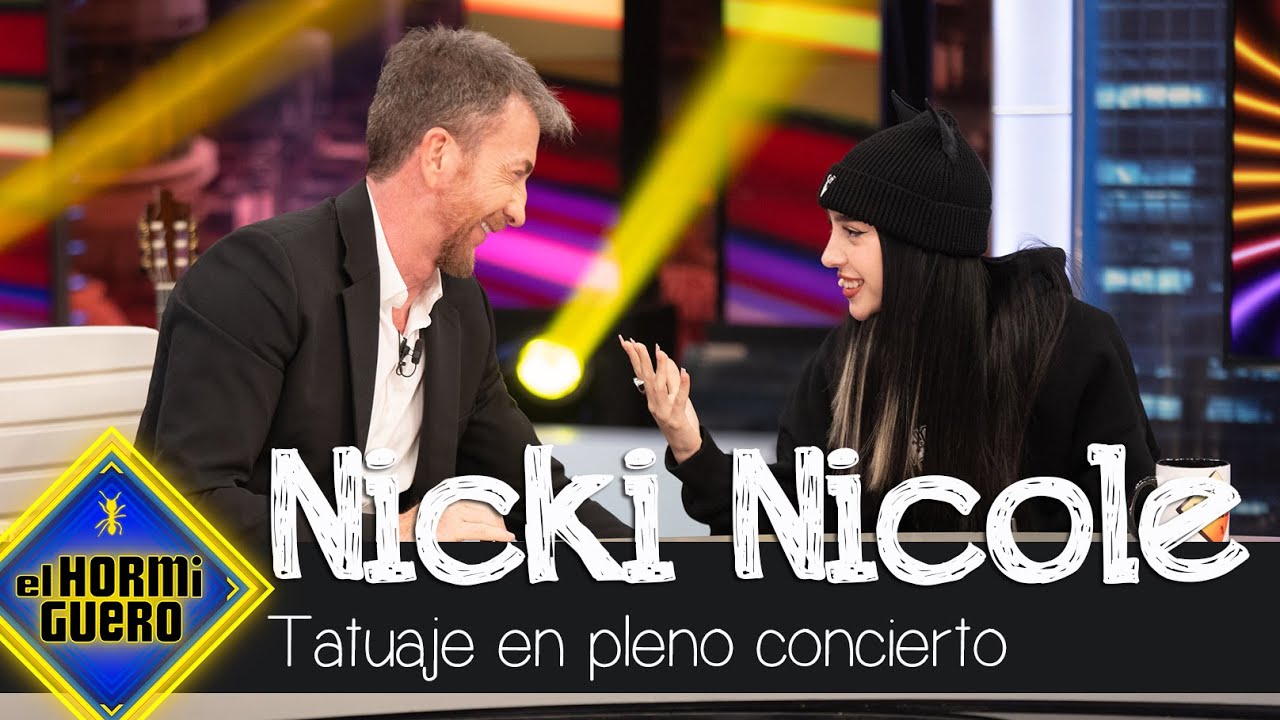 Nicki Nicole enseña sus tatuajes: ¡el último se lo hizo en un concierto suyo! - El Hormiguero