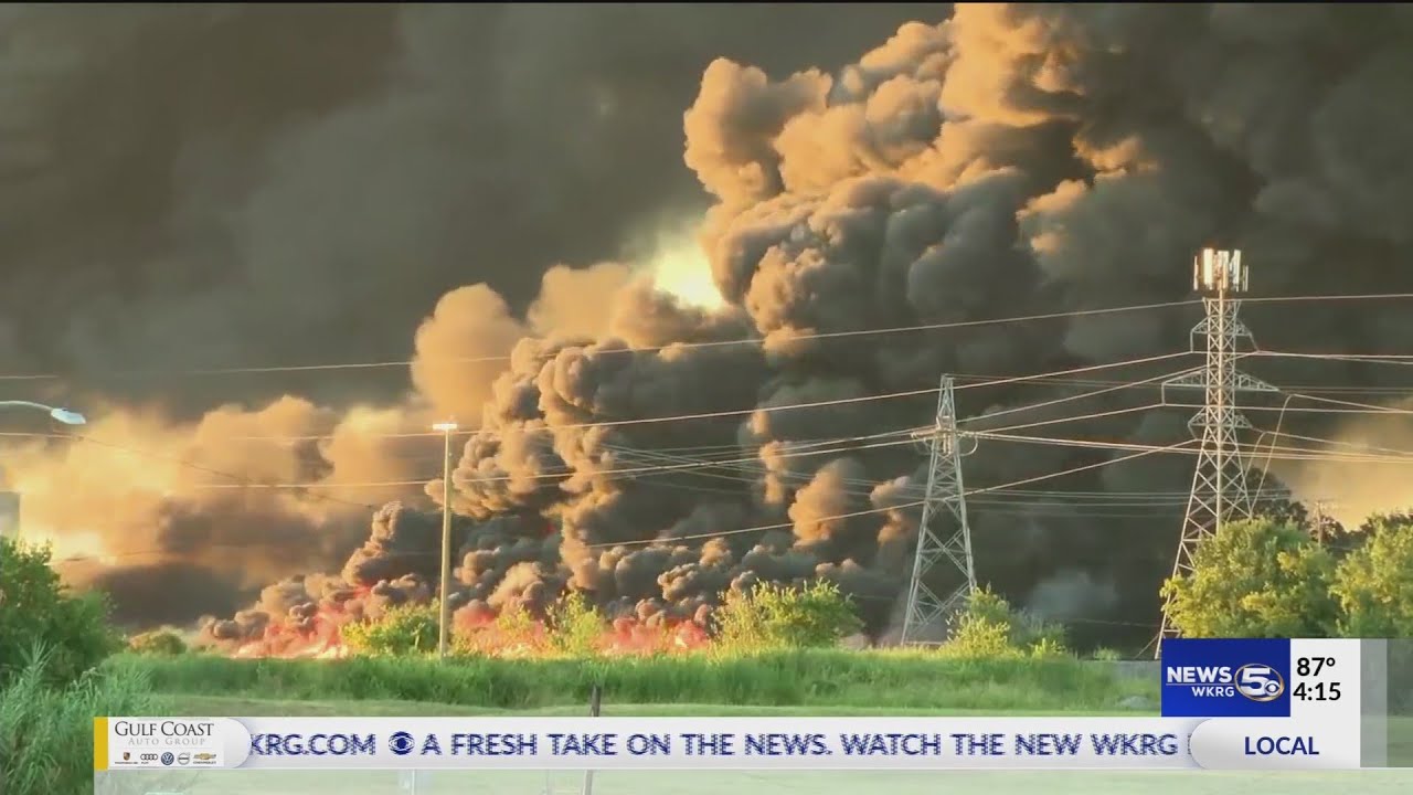 Massive fire in Texas
