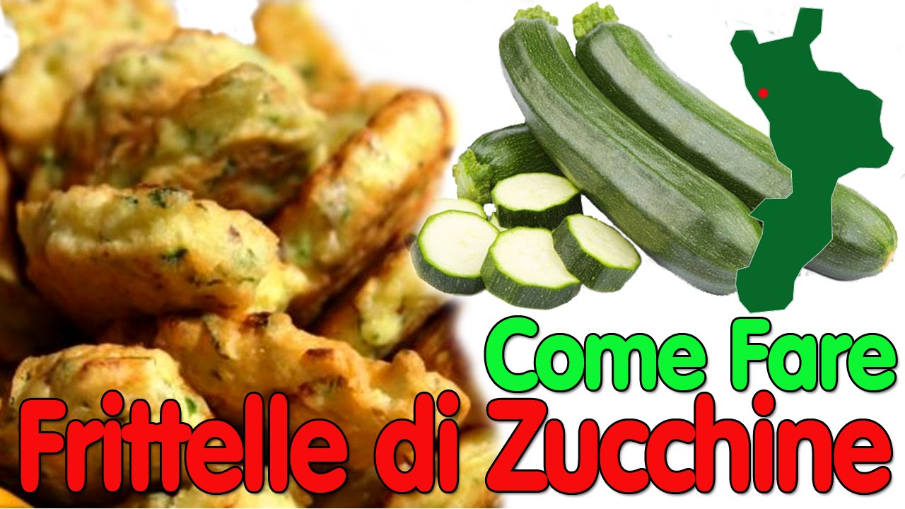 Come fare Le Frittelle di Zucchine non unte  Video Ricetta Calabrese
