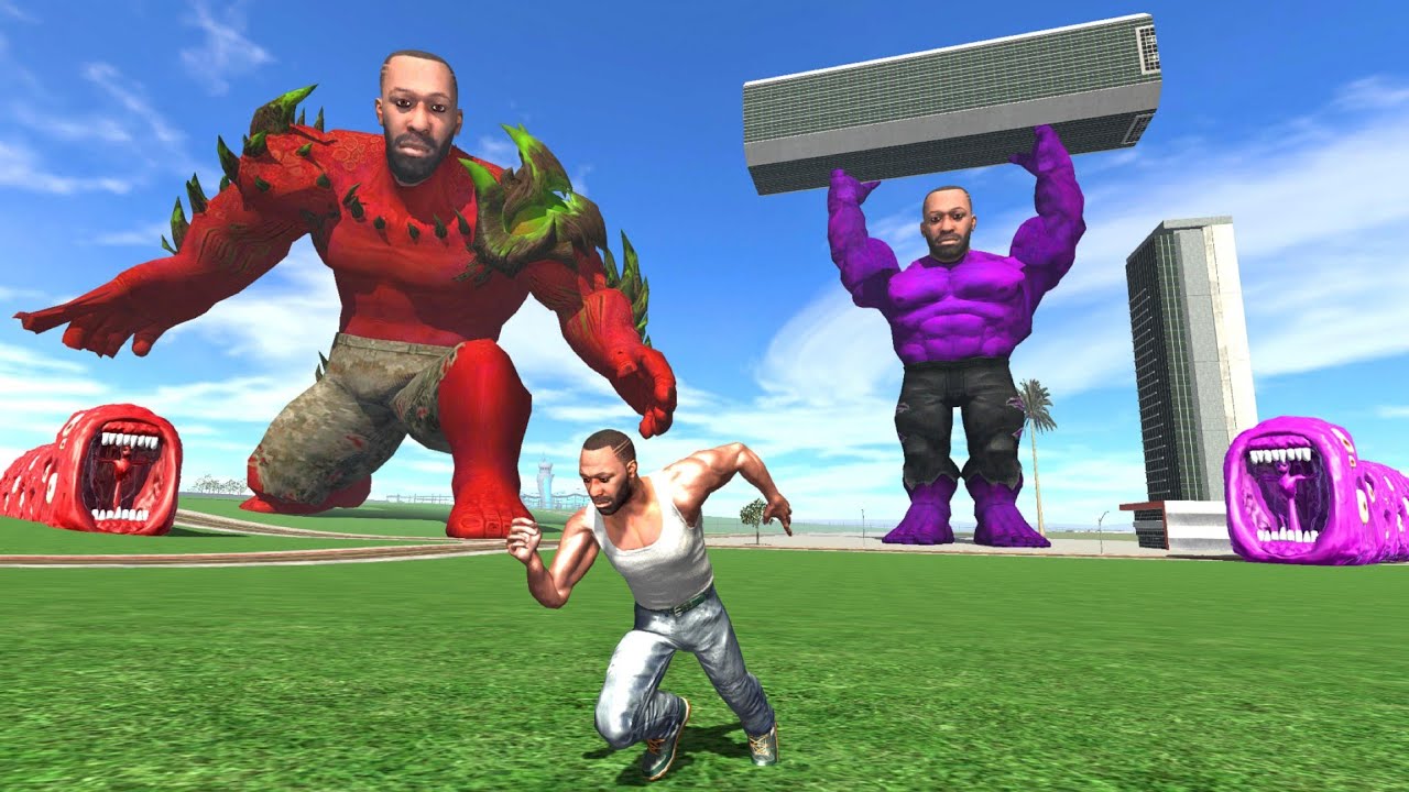 Franklin Escapes From Giant Hulk Franklins &ndash; INDIAN BIKE DRIVING 3D