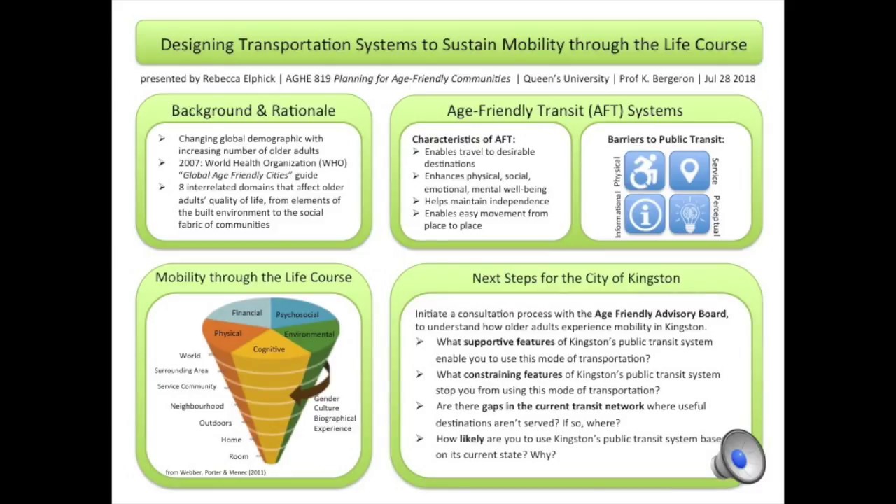 AGHE819 Age Friendly Transportation