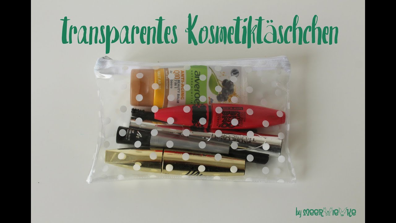 Vinyl-T&auml;schchen | Kosmetikt&auml;schchen n&auml;hen - DIY Tutorial | N&auml;hanleitung