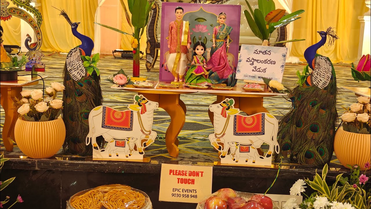 Platters & Decors of Saree Ceremony //Epic Events-Suresh Ageeru (9030958948) //Vanastalipuram //Hyd 