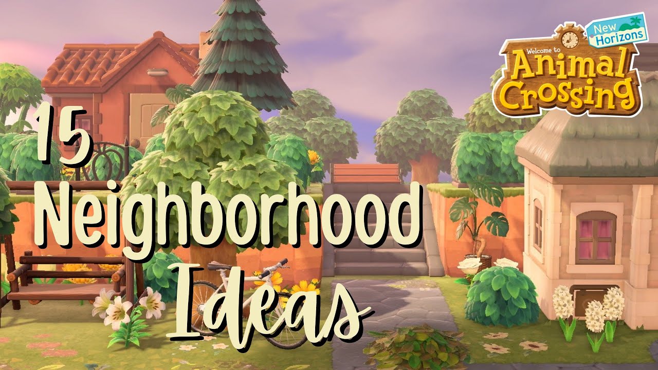 15 идей для красивого района // Animal Crossing: New Horizons