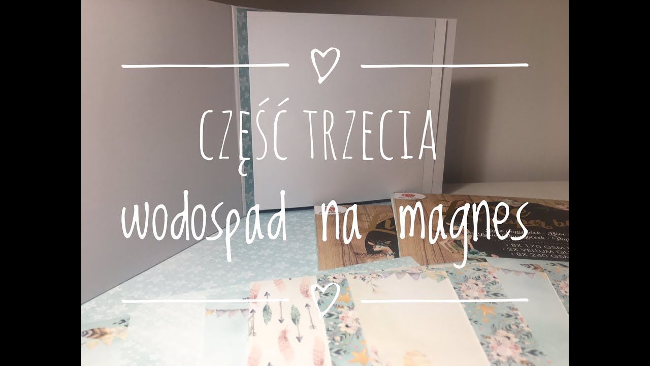 Tutorial część 3 - wodospad na magnes -  album krok po kroku AniaTworzy