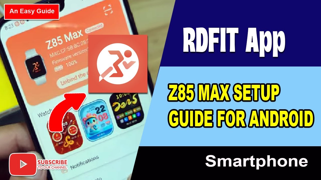 How to Pair Z85 Max Smartwatch to RDFit App on Android Phone