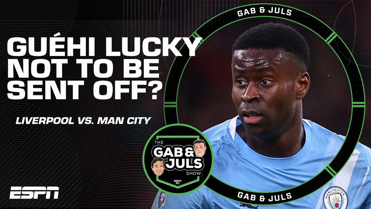 ‘100% RED CARD!’ Why wasn’t Marc Guéhi sent off for Man City vs. Liverpool? | ESPN FC