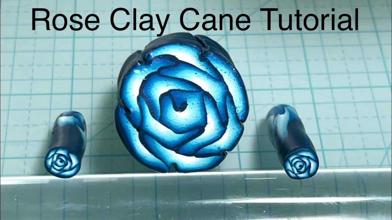 Easy rose clay cane tutorial @ArtworkByColleen