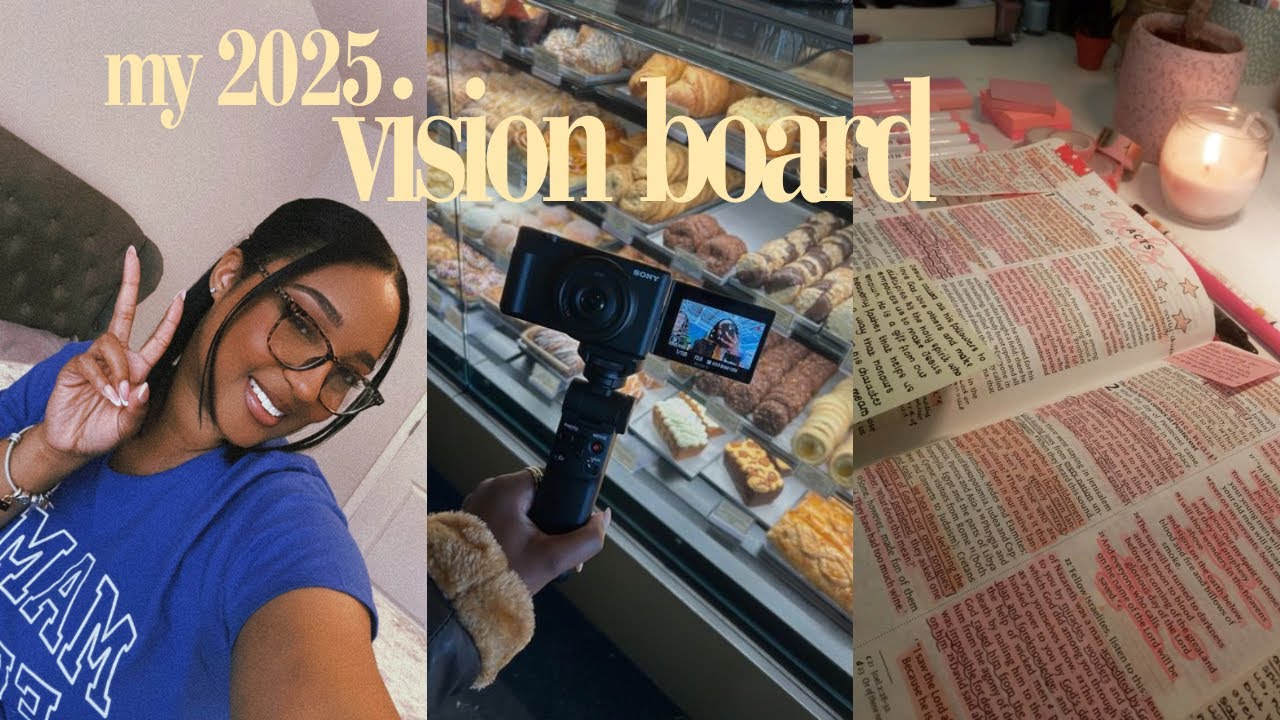 did I check off everything on my 2024 vision board? + my 2025 vision board reveal!
