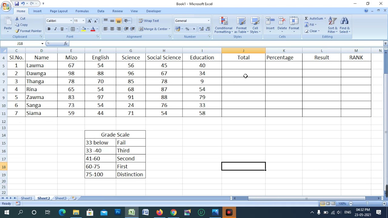 Microsoft Excel Formula hman dan