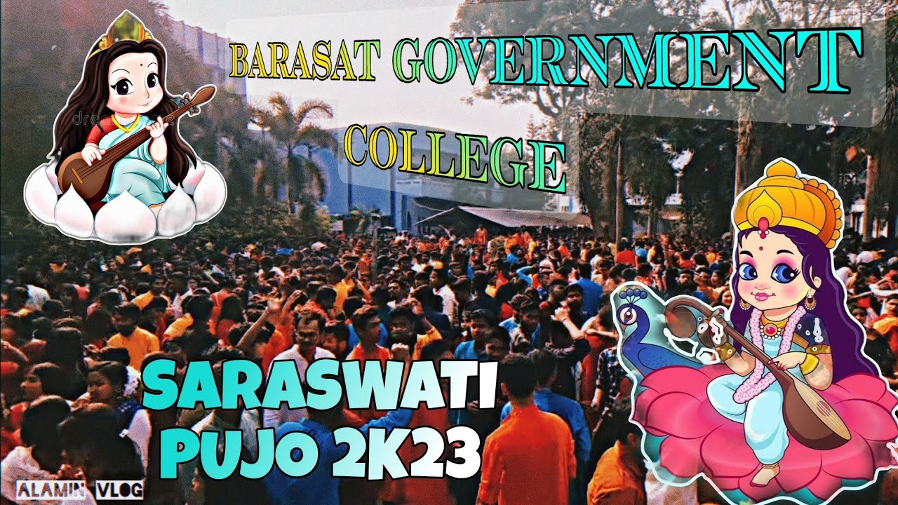 Barasat government college Saraswati Puja 2023 #saraswatipuja