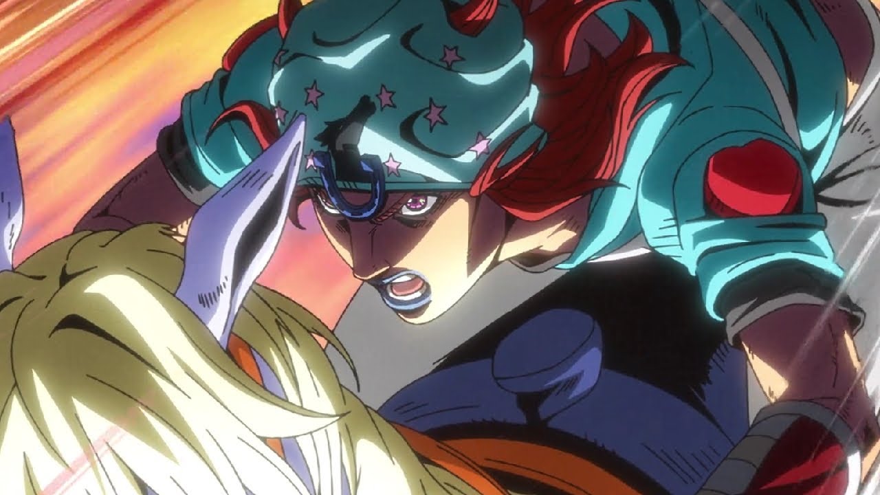 Gyro Won The First Stage! Scene (Steel Ball Run Episode 1 Ending)[JJBA] (Not mine) 