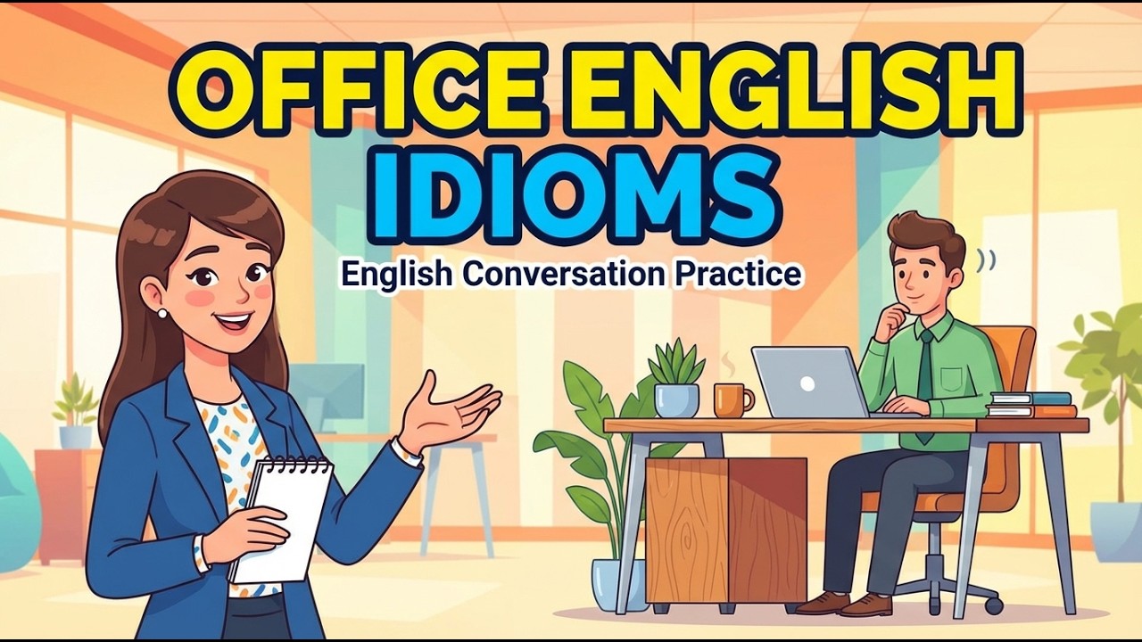 English Podcast for Speaking Fluency | 20 English Idioms Native Speakers Use at Work