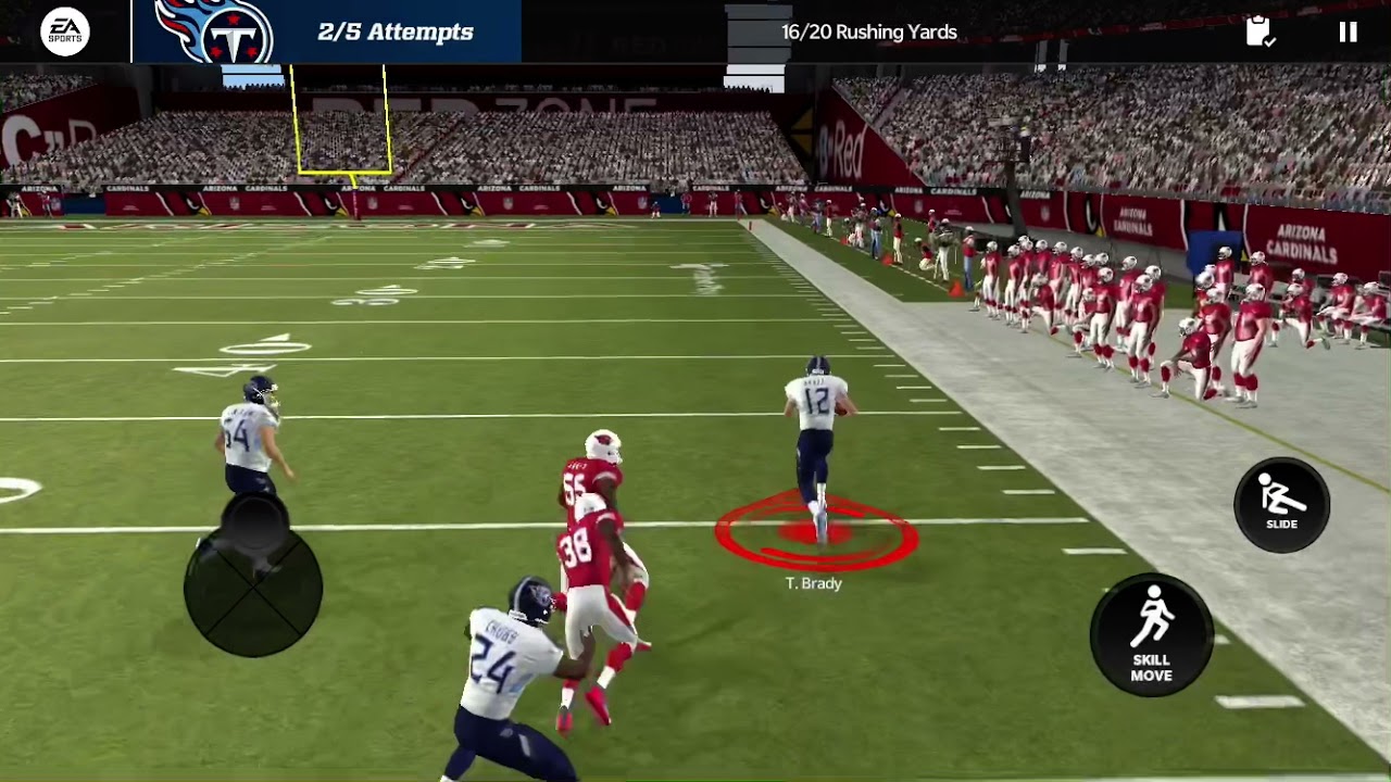 Tom Brady Flips Into the End Zone Madden 22 Mobile Gameplay Short