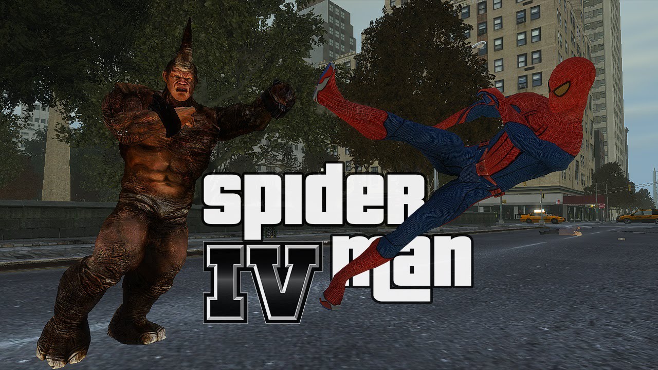 Spider Man IV MOD - Combate Com Rhino (GTA IV)