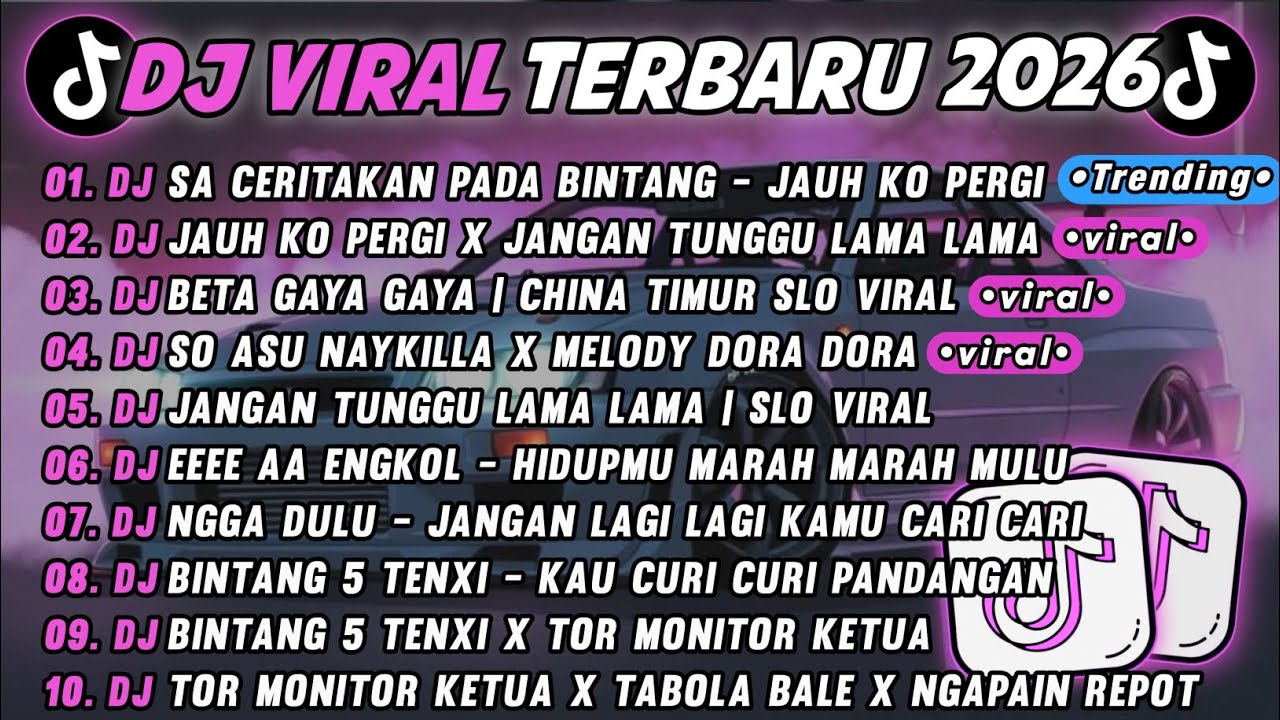 DJ TIKTOK TERBARU 2025🎵DJ SA CERITAKAN PADA BINTANG BINTANG🎵DJ JAUH KO PERGI X JANGAN TUNGGU LAMA