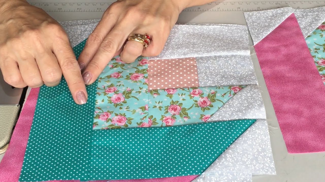 Lindo Demais BLOCO de PATCHWORK 😍 04 TULIPAS Fácil e Rápido de COSTURAR