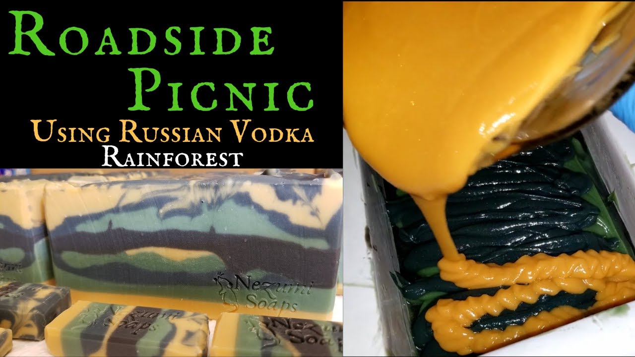 Roadside Picnic Soap- Made with Russian Vodka (cold process soap) Batch #50