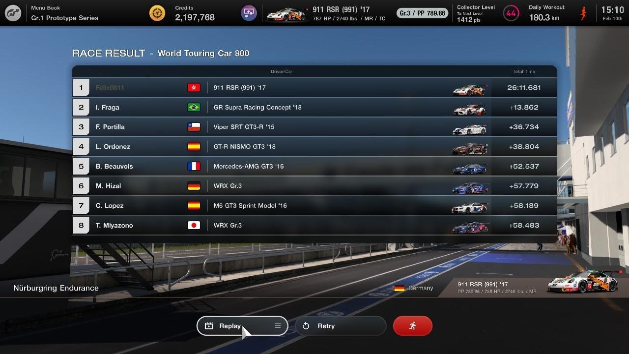 Nurburing 24h GT7 Endurance 3 laps