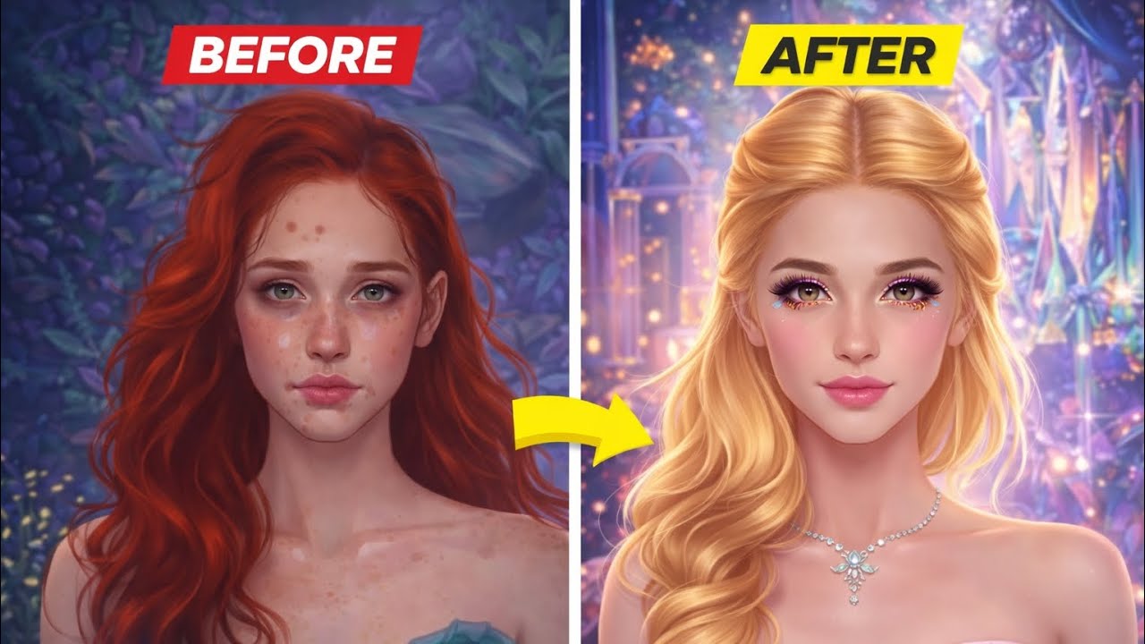 Beauty Care App Gameplay | Day 54 | Skincare & Makeover Start 💄✨
