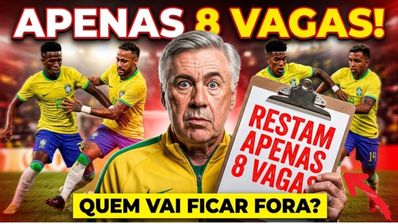 18 ATLETAS JÁ TÊM LUGAR CERTO! OS NOMES CONFIRMADOS POR ANCELOTTI PARA A LISTA DEFINITIVA DA COPA