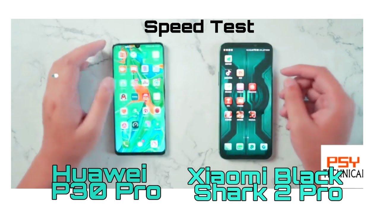 Black shark 2 pro vs Huawei P30 pro speed test