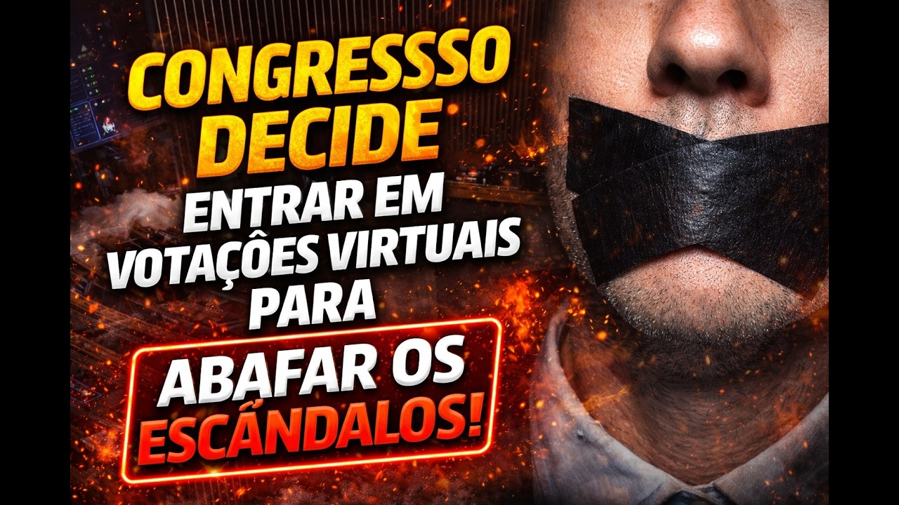 CONGRESSO ESVAZIADO EM PLENOS ESCANDALOS QUEREM ABAFAR DE TODO JEITO.