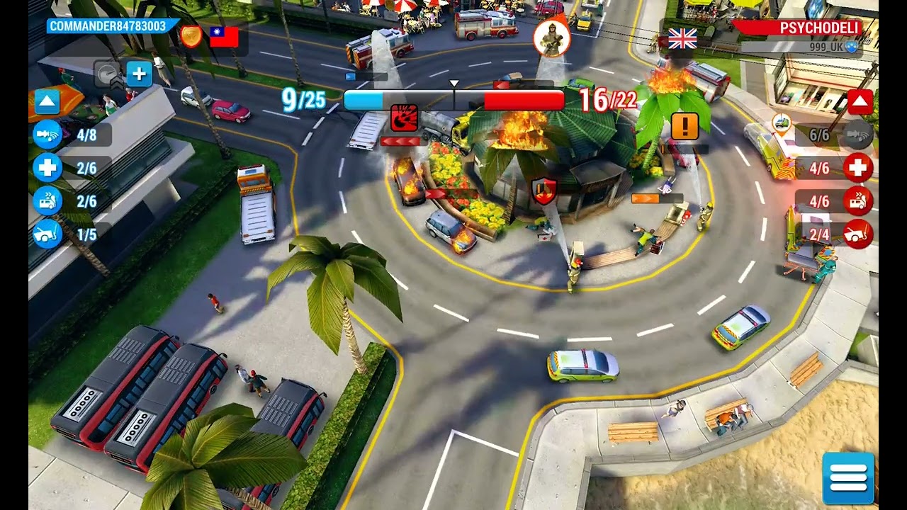Emergency HQ, Hero Level 139, 1 vs 1 Mission, Truck drives into cafe