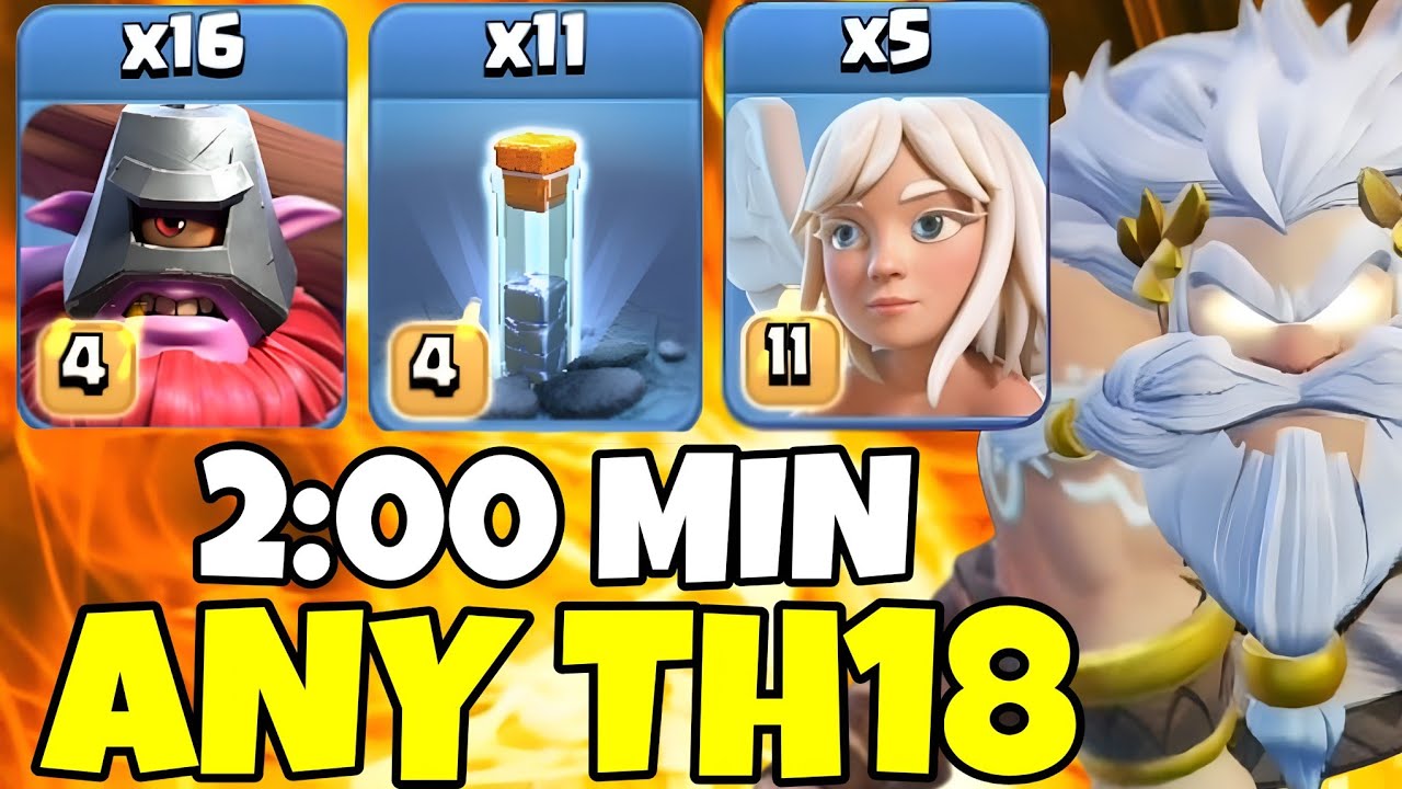 Mass Throwers + Totem are BROKEN !! Best TH18 Attack Strategy (Clash of Clans )