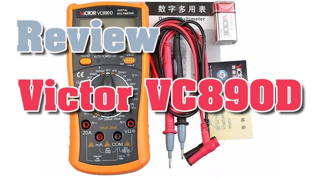 Victor VC890D - Đồng hồ đo VOM hiển thị số