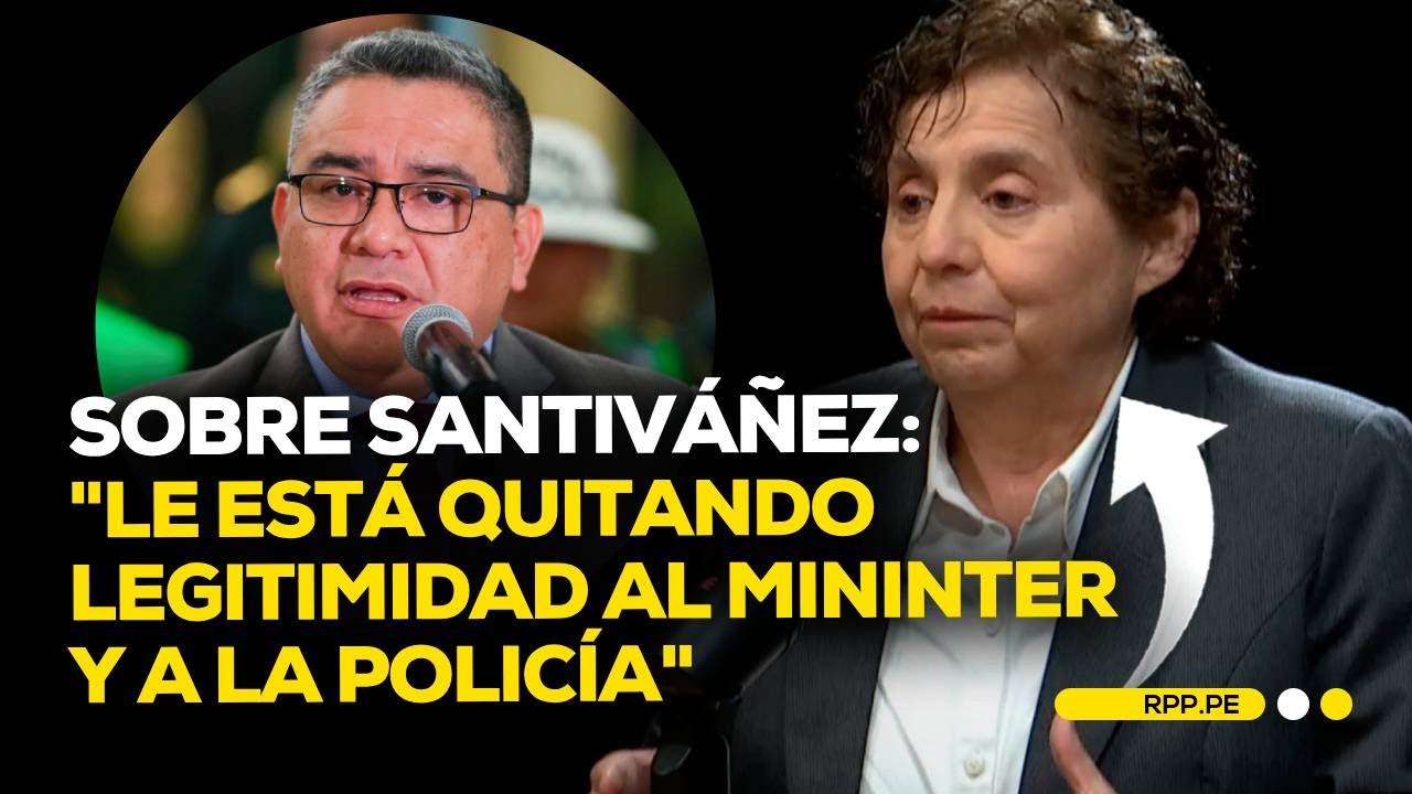 Paredes sobre accionar del ministro Santivañez: 