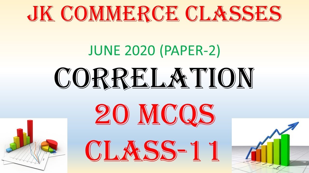 20 Most Important MCQS Of Correlation.