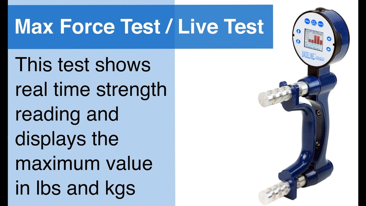 BIMS Dynamometer Max Force Test