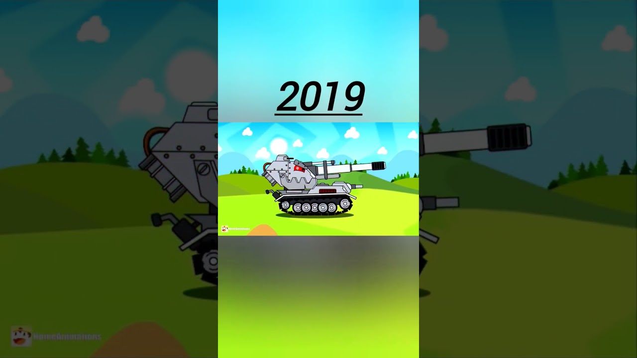 Evolution of Waffentrager e-100 Steel monster #homeanimations #cartoon_about_tanks #tanks