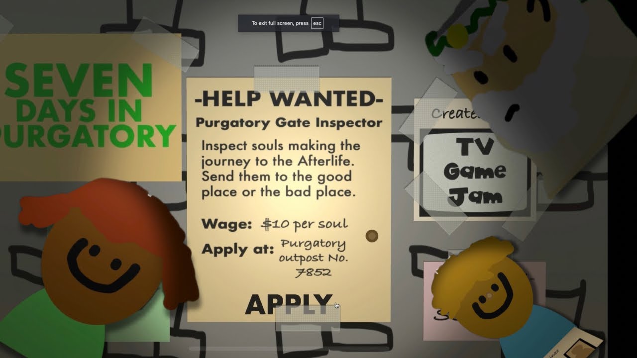 Seven days in purgatory was REALLY fun