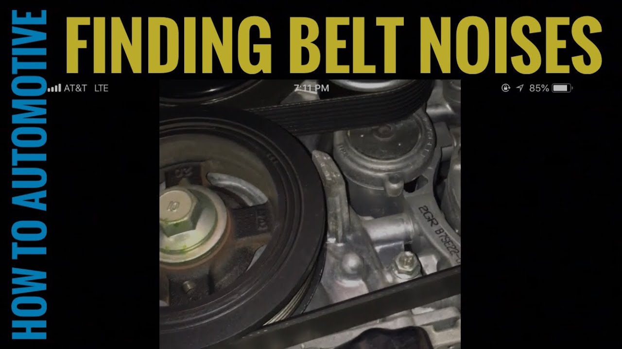 How to Diagnose Belt Noise on a 2010 Lexus ES350