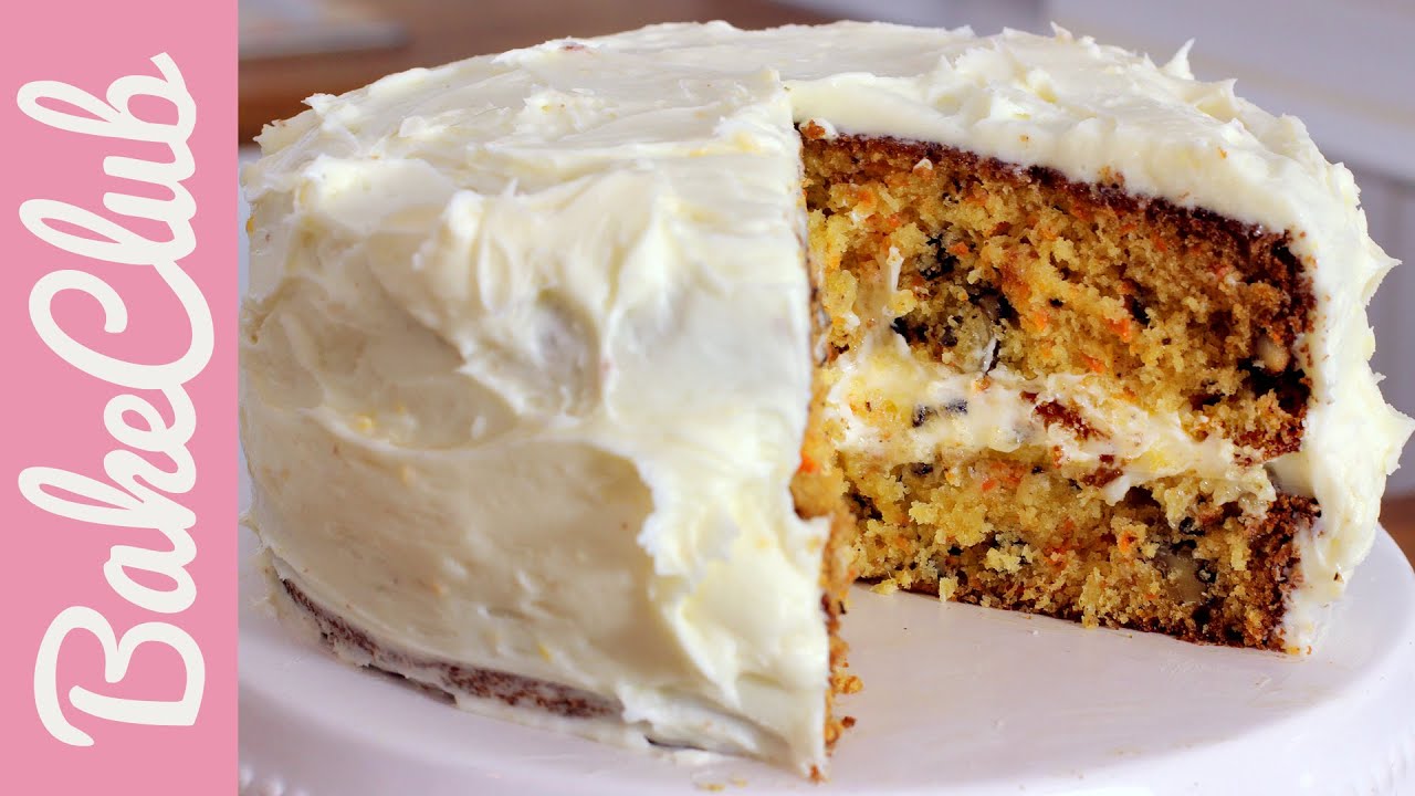 Carrot Cake | Karottenkuchen (Rüeblitorte) | BakeClub
