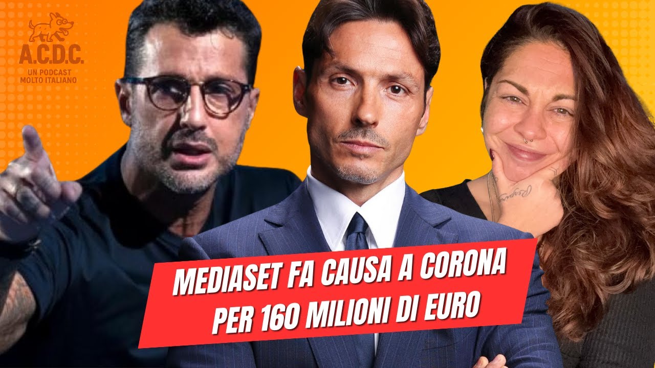 Mediaset fa causa a Corona per 160 milioni, lui denuncia per tentata estorsione: cosa sta succedendo