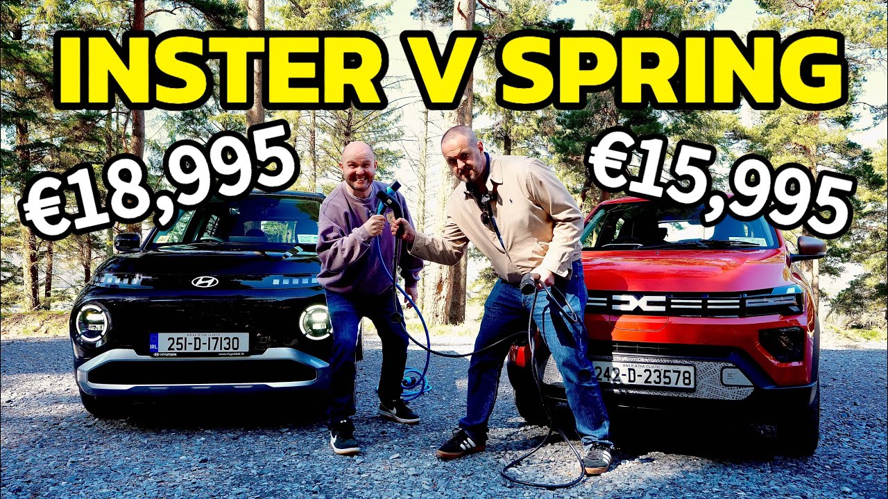 Hyundai Inster V Dacia Spring | Twin test of the cheapest EVs!