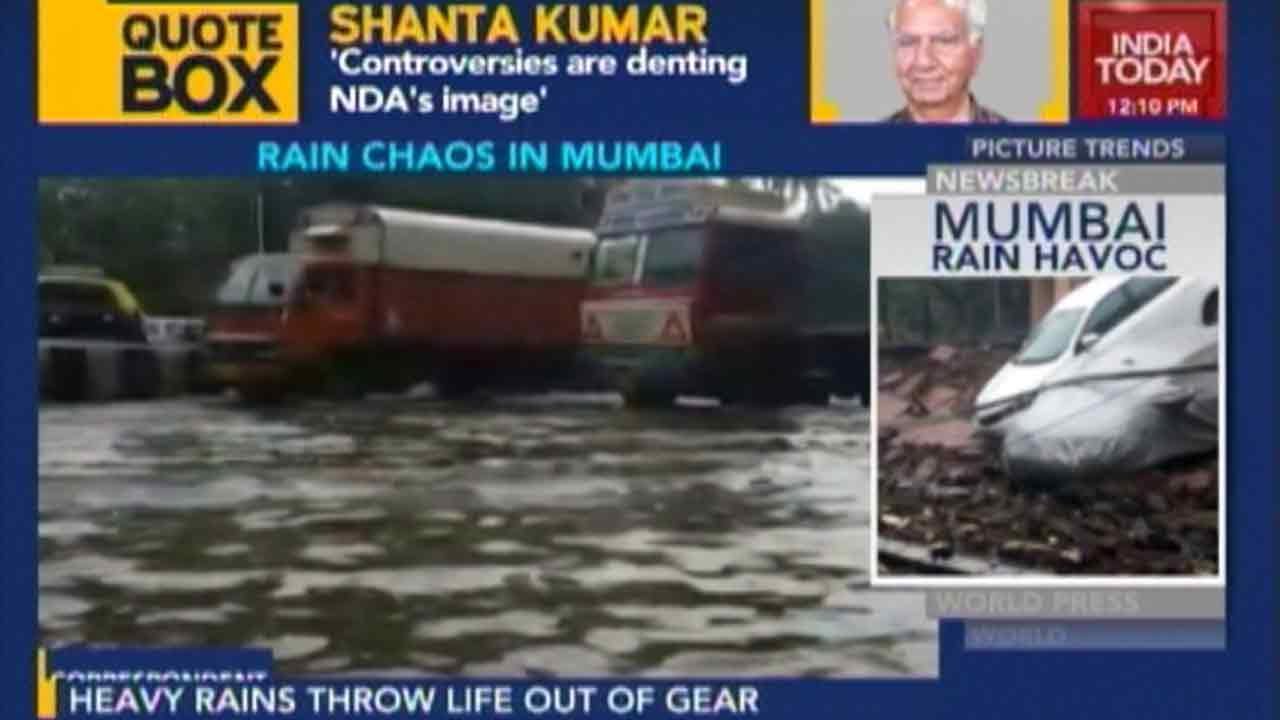Trains, Flights Delayed Due To Heavy Rains In Mumbai
