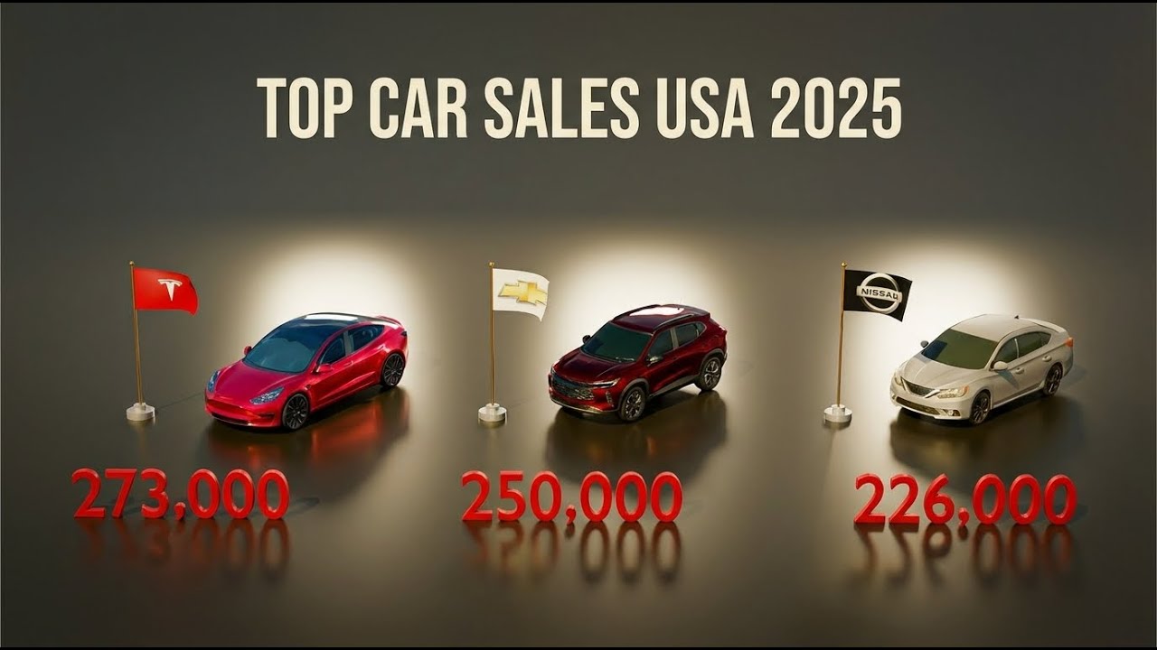 Top 20 Best-Selling Cars in the USA 2025 | 3D Comparison