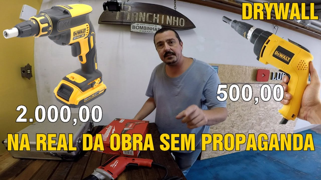 POR QUE EU NÃO COMPRO PARAFUSADEIRA DRYWALL SEM FIO A BATERIA PARA TRABALHAR