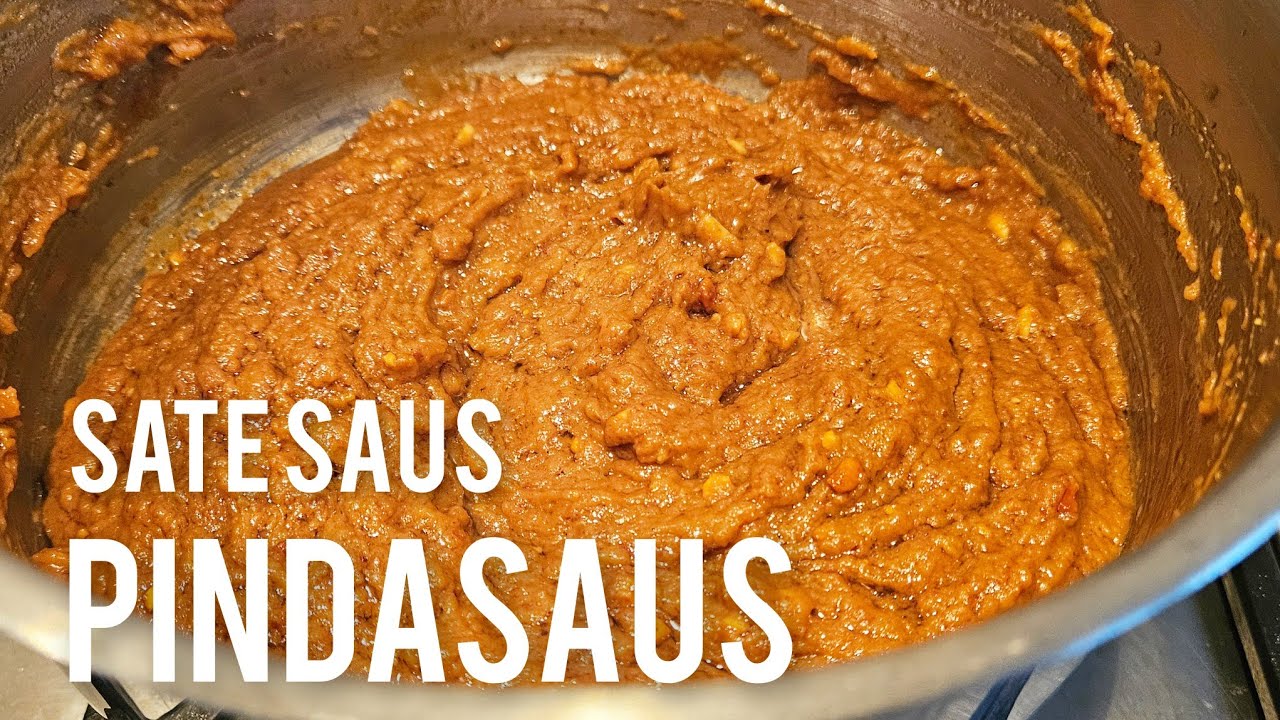 Pindasaus satésaus pindasambal hoe maak je|how to make Peanut Sauce recipe|